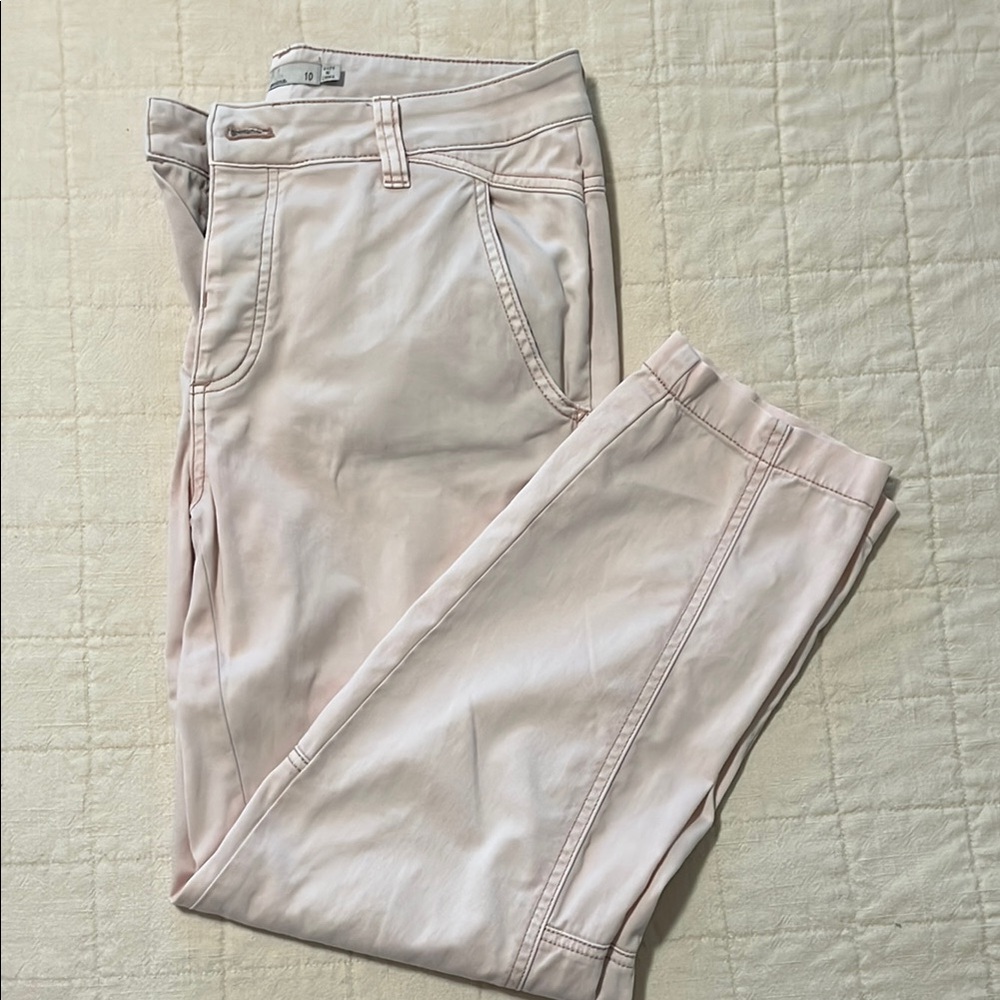 Prana Pink Ankle Cropped Pants